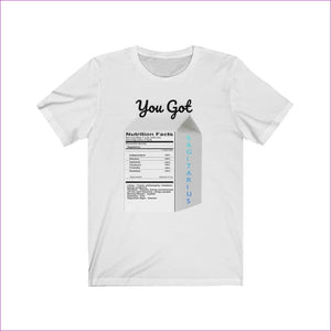 White - "Zodiac Serenity: You Got Sagitarius Unisex Jersey Short Sleeve Tee - Unisex T-Shirt at TFC&H Co.