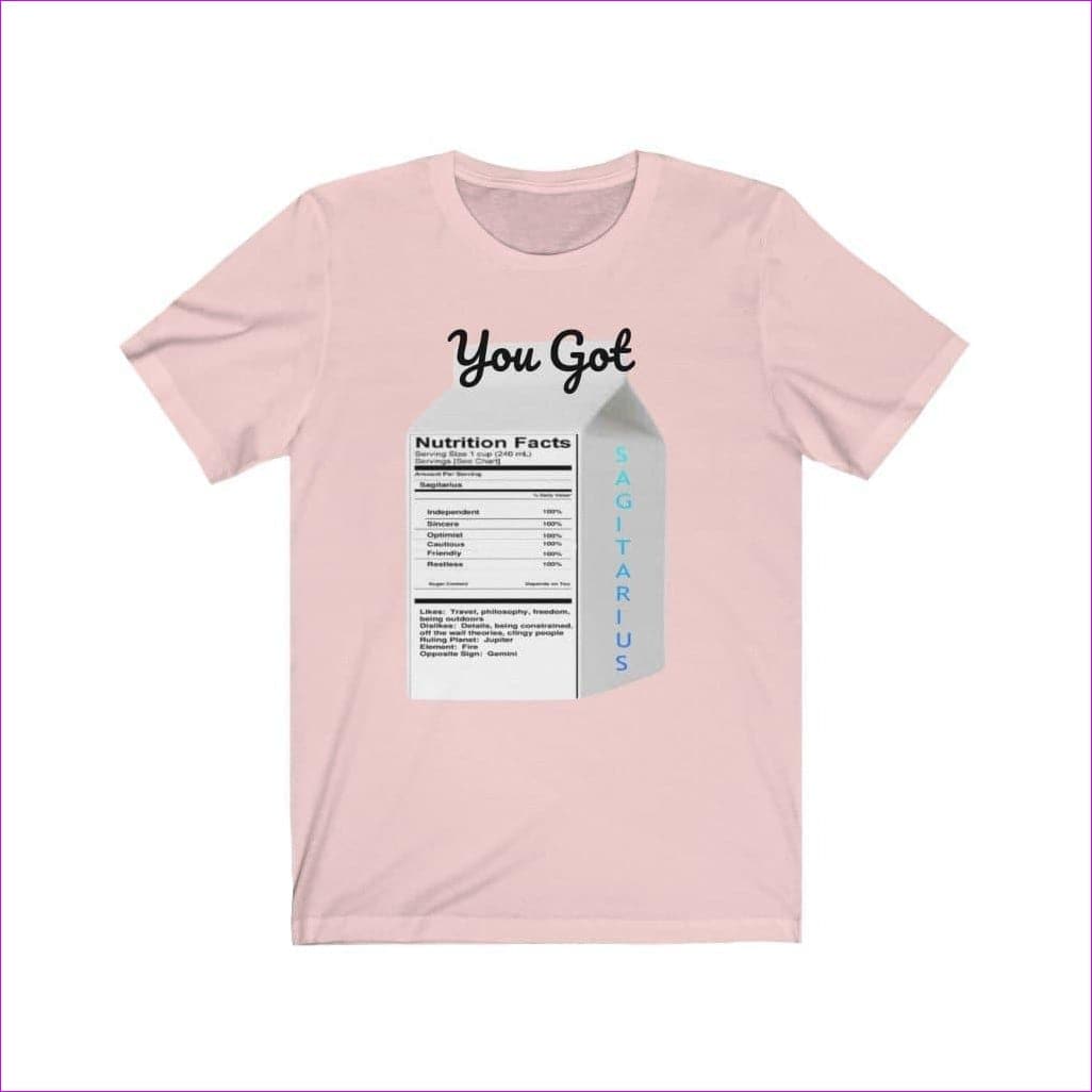 Soft Pink - "Zodiac Serenity: You Got Sagitarius Unisex Jersey Short Sleeve Tee - Unisex T-Shirt at TFC&H Co.