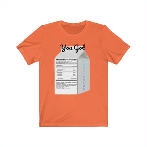 Orange - "Zodiac Serenity: You Got Sagitarius Unisex Jersey Short Sleeve Tee - Unisex T-Shirt at TFC&H Co.