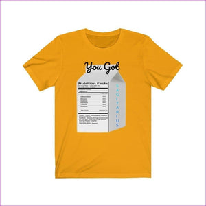 Gold - "Zodiac Serenity: You Got Sagitarius Unisex Jersey Short Sleeve Tee - Unisex T-Shirt at TFC&H Co.