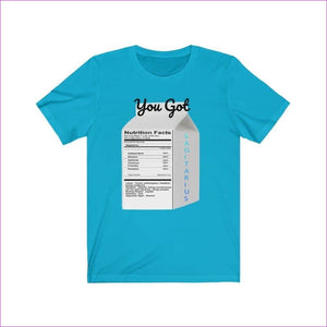 Turquoise - "Zodiac Serenity: You Got Sagitarius Unisex Jersey Short Sleeve Tee - Unisex T-Shirt at TFC&H Co.