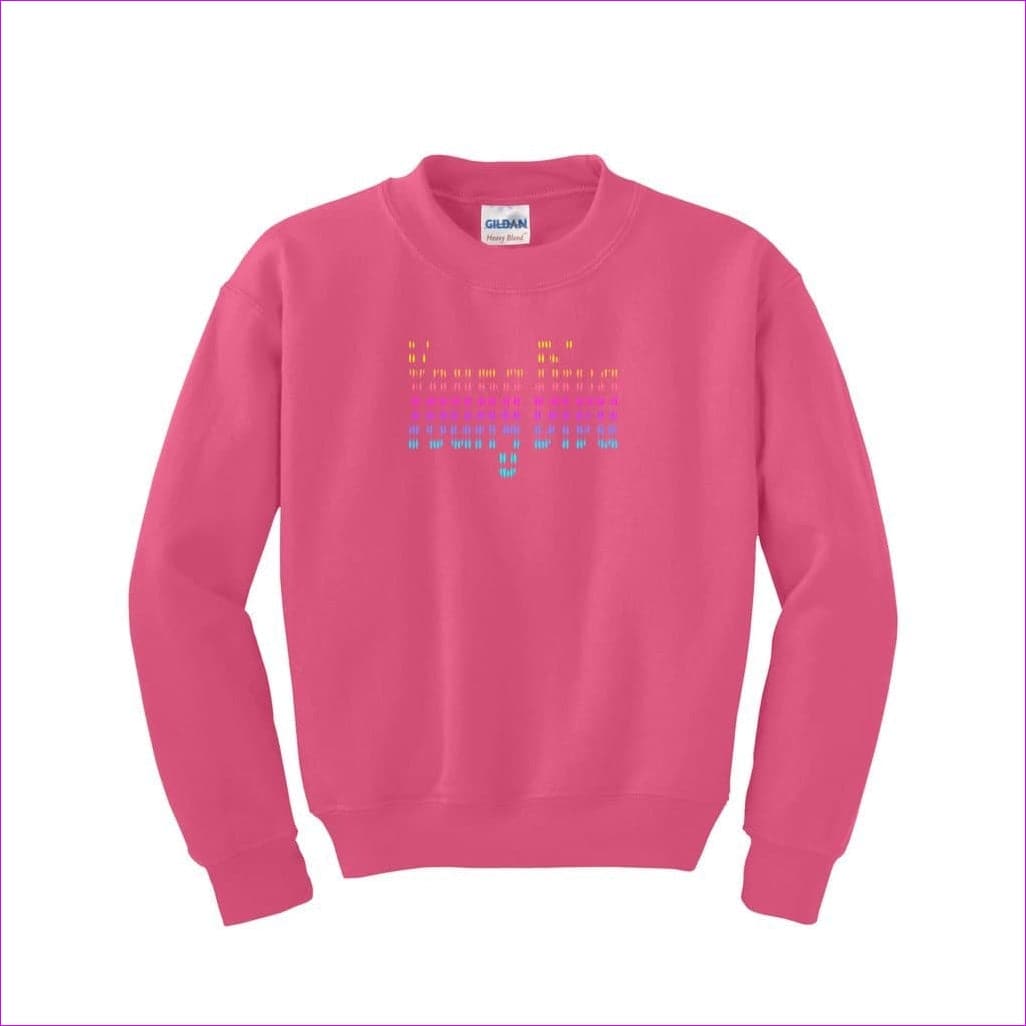 Safety Pink - Young Diva Youth Heavy Blend Sweatshirt - Kids sweatshirt at TFC&H Co.