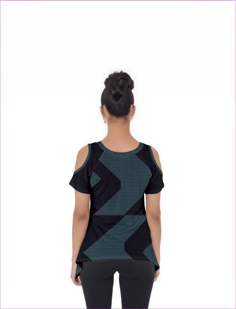 Zig Cut Out Side Drop Shirt - women's top at TFC&H Co.