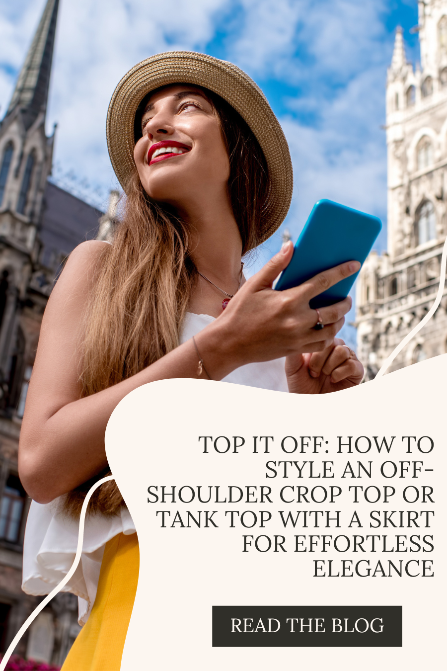Top It Off: How to Style an Off-Shoulder Crop Top or Tank Top with a Skirt for Effortless Elegance