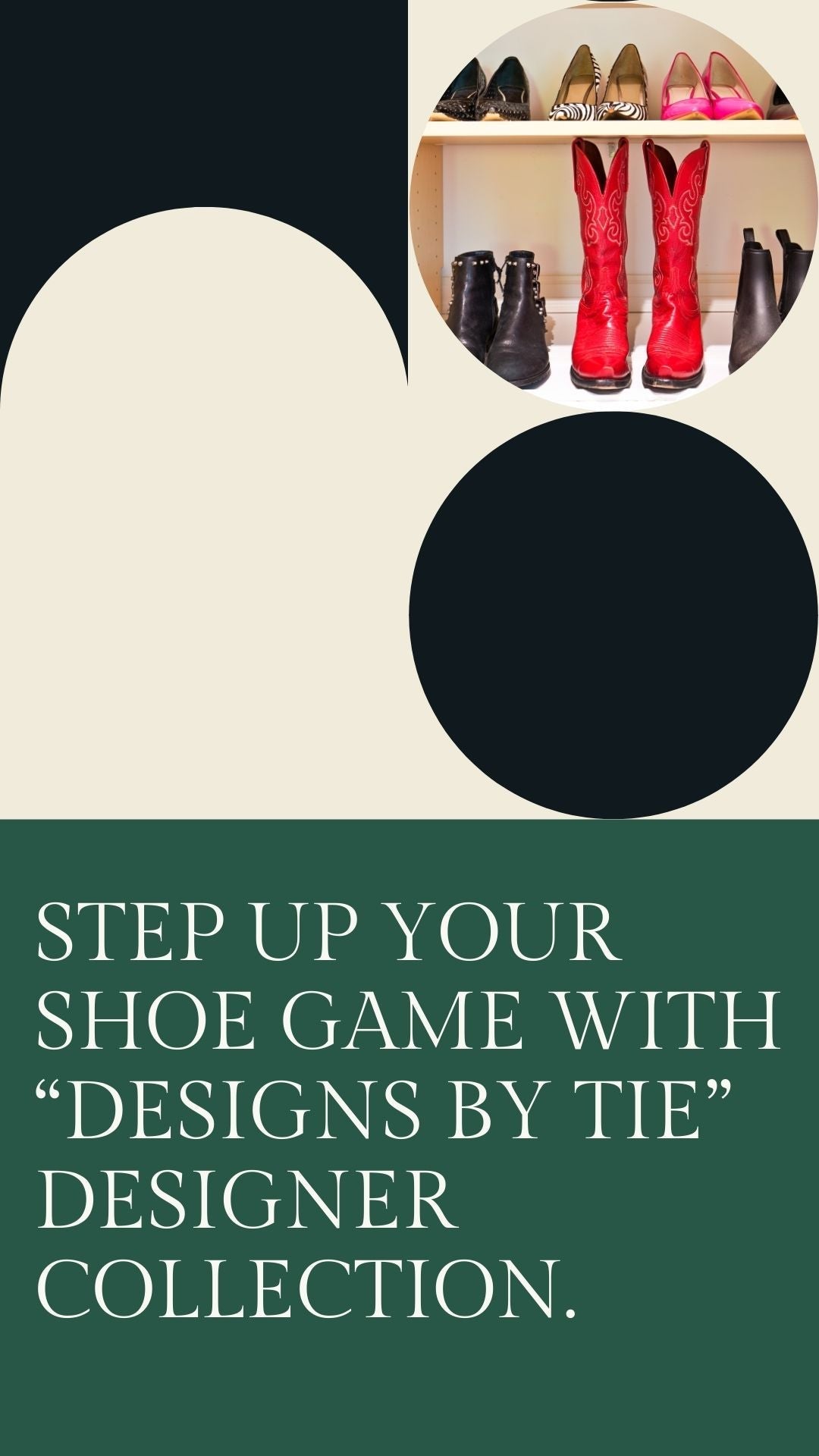 Chic Footwear Collection: Explore Trendsetting Shoes by "Designs by Tie"