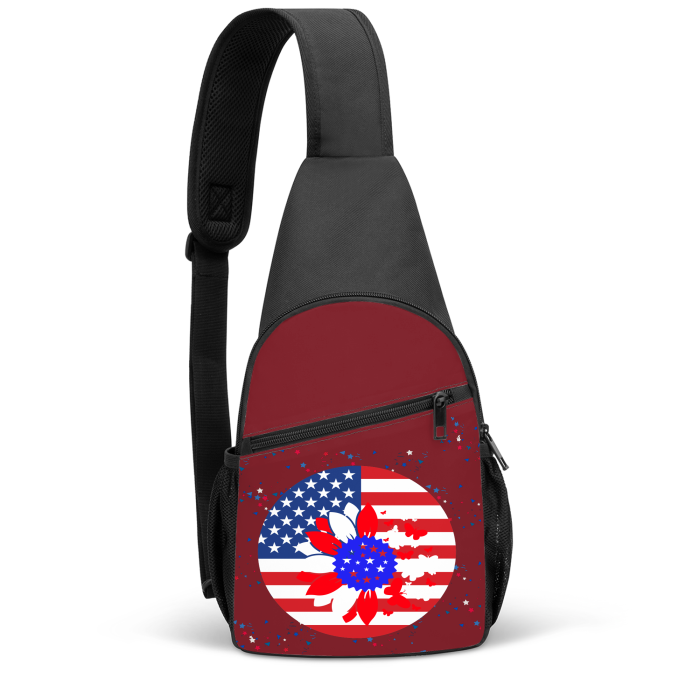 WINERY ONE SIZE - Petal Flag Chest Bag - chest bag at TFC&H Co.