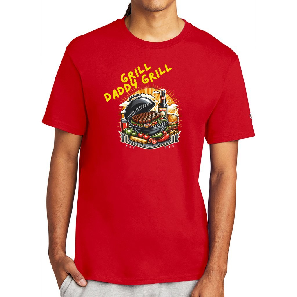 Red - Grill Daddy Grill Men's Champion T-shirt| Great Father's Day Gift - mens t-shirt at TFC&H Co.