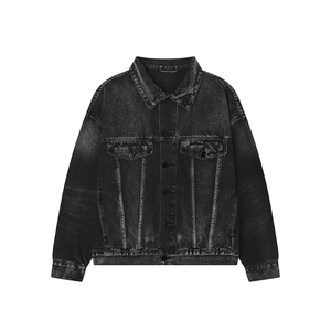 Black - ClassA1 Streetwear Unisex FOG Classic Denim Jacket - Denim Jackets at TFC&H Co.