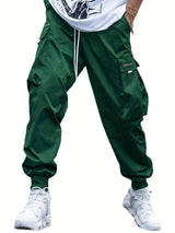Dark Green - Oversized Cargo Multi-pocket Men's Pants - mens pants at TFC&H Co.