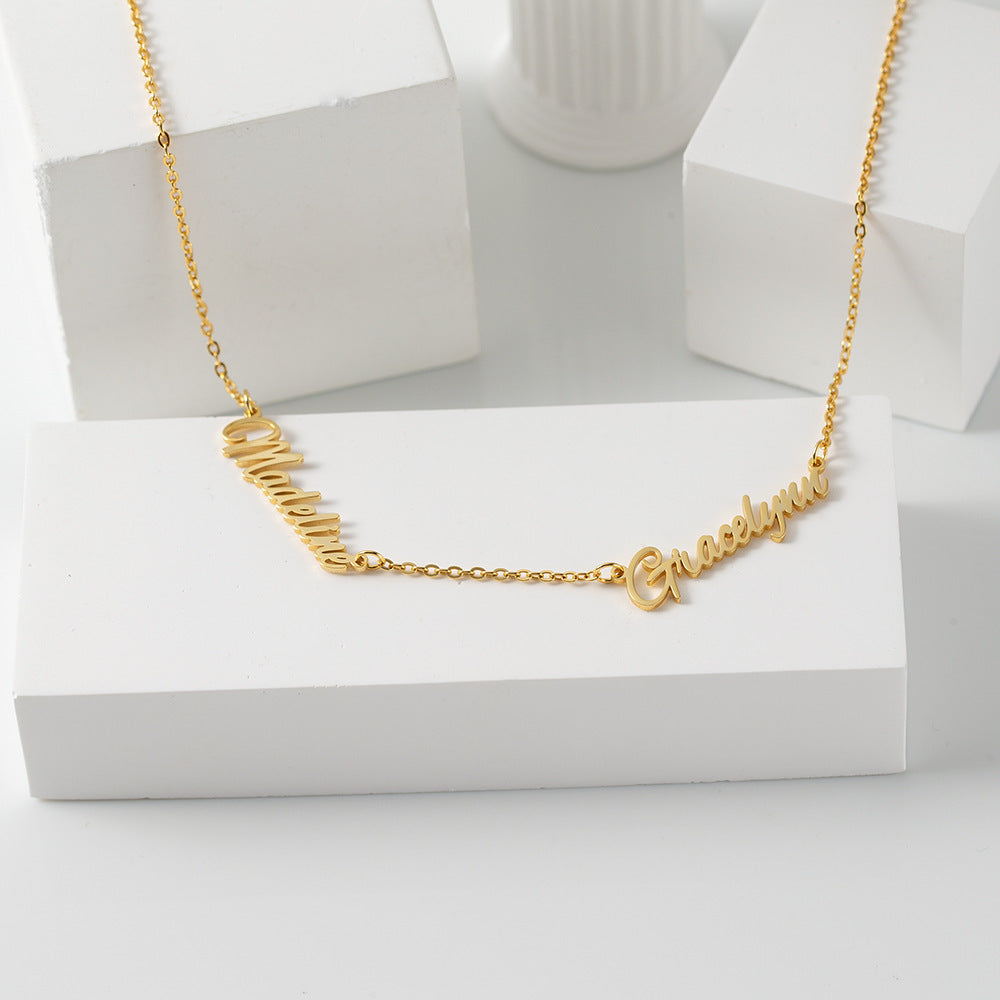 Noble Simple Personalized Name Versatile Necklace - necklace at TFC&H Co.