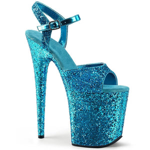Blue - Hengtian High Flashing Waterproof Platform Stiletto High Heels - womens shoe at TFC&H Co.