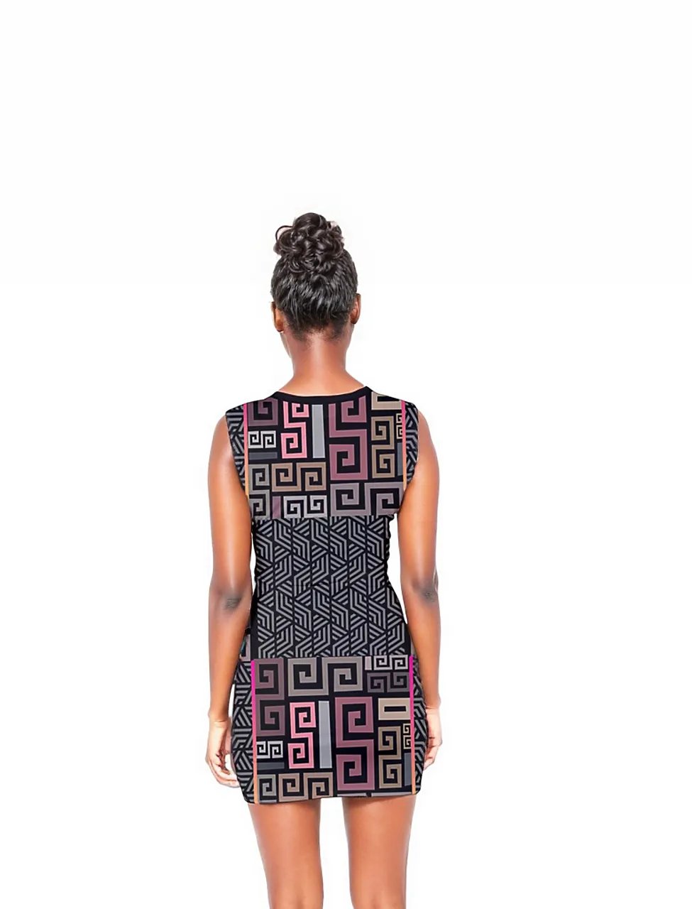 - Squared Lace Up Front Bodycon Dress - womens dress at TFC&H Co.