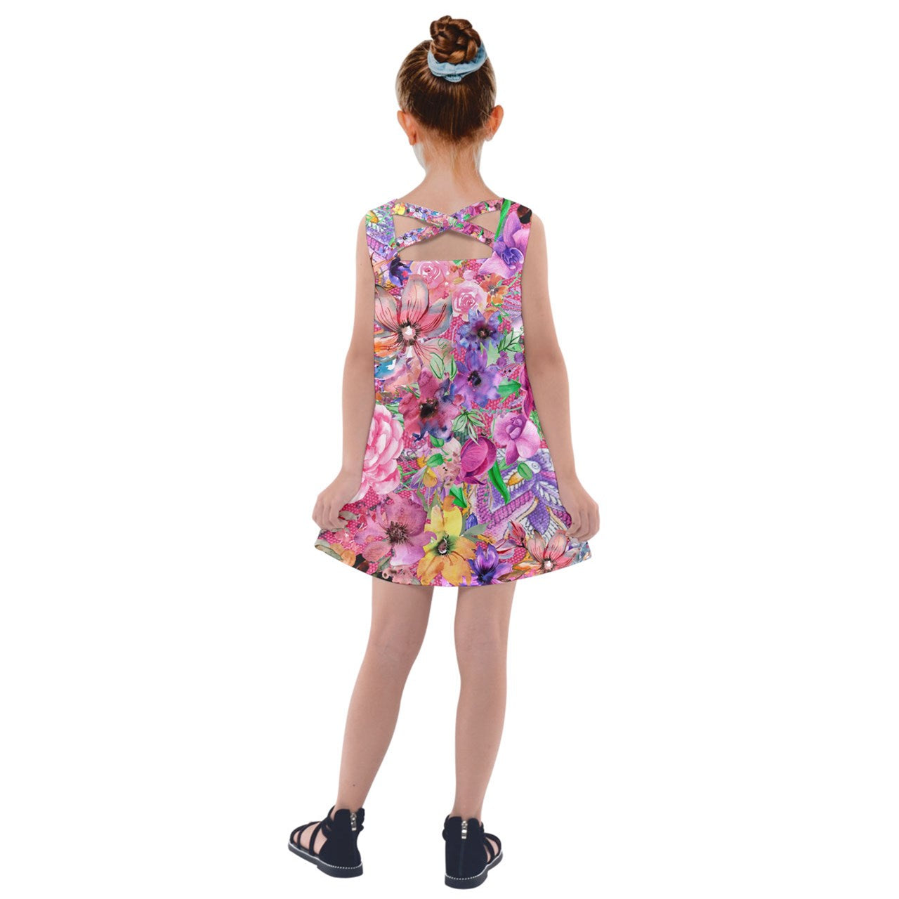 Nothing but Floral Kids' Cross Back Dress