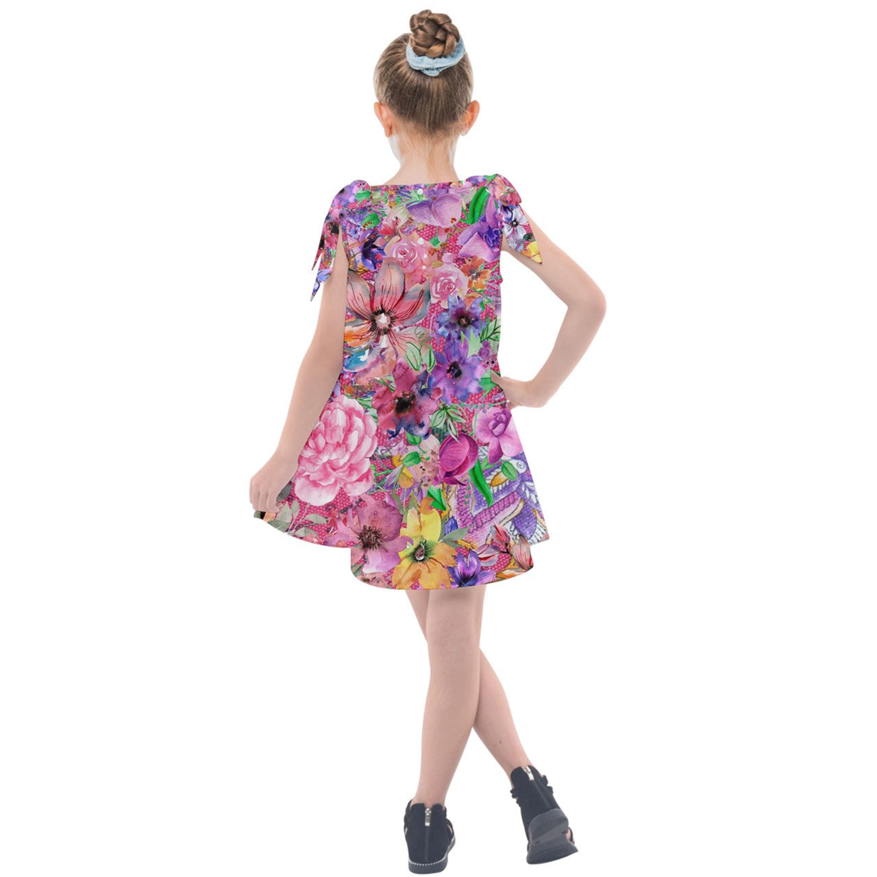 Nothing but Floral Kids' Tie Up Tunic Dress