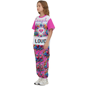 - Kids' T-Shirt and Pants Outfit Set - girls pants set at TFC&H Co.