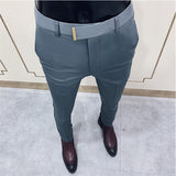 Grey - Classic Men's Suit Pants - mens suit pants at TFC&H Co.
