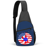 BLUE PANSY ONE SIZE Petal Flag Chest Bag - chest bag at TFC&H Co.