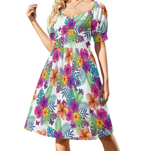 - Tropical Floral Women's Sweetheart Dress - women's dress at TFC&H Co.