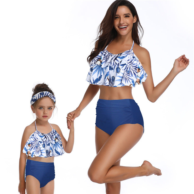 Blue Grown ups - Mommy & Me Bikini Swimsuit - swimsuits at TFC&H Co.