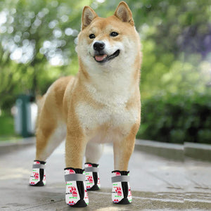 2 - SPOILED PETS NON SLIP DOG SOCKS - WHITE - Spoiled Pets Non Slip Dog Socks - pet socks at TFC&H Co.