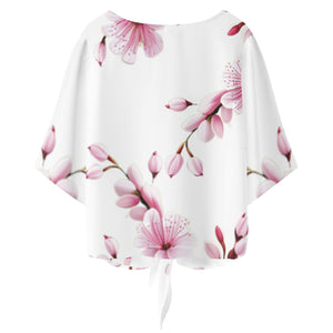 - Cherry Blossom Women‘s’ V-neck Streamers Blouse - 4 colors - womens blouse at TFC&H Co.
