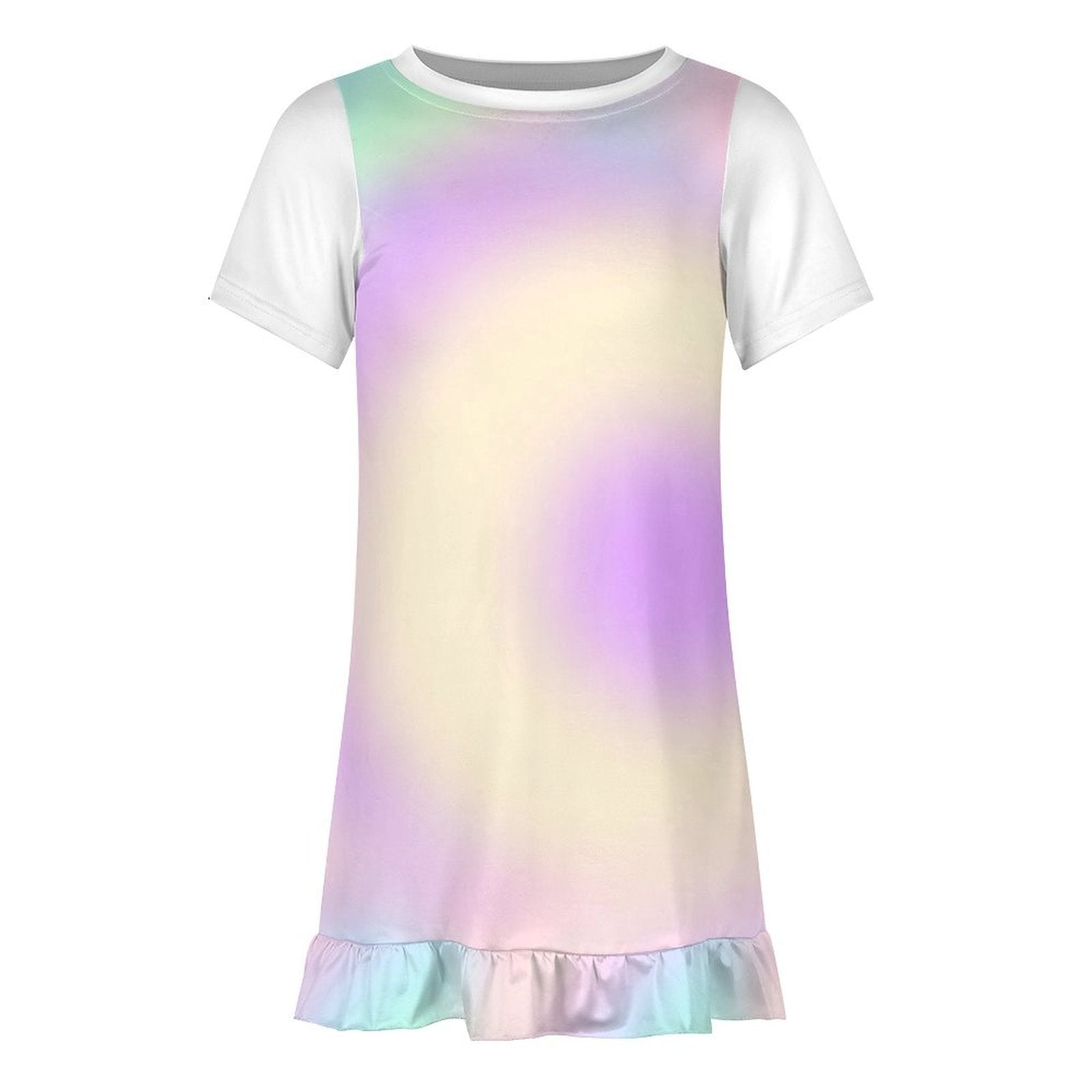 - Cotton Candy Prism Girl's Short Sleeve Dress - girls dress at TFC&H Co.