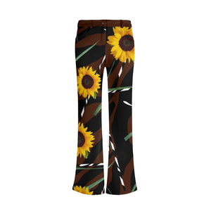 Sunflower Wild Womens Print Elegant Flare Pants - women's pants at TFC&H Co.