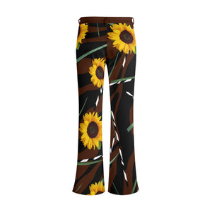 Sunflower Wild Womens Print Elegant Flare Pants - women's pants at TFC&H Co.