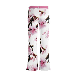 - Cherry Blossom Womens Print Elegant Flare Pants - 3 colors - womens pants at TFC&H Co.