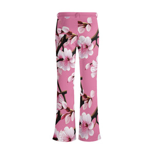 - Cherry Blossom Womens Print Elegant Flare Pants - 3 colors - womens pants at TFC&H Co.