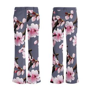 - Cherry Blossom Womens Print Elegant Flare Pants - 3 colors - womens pants at TFC&H Co.