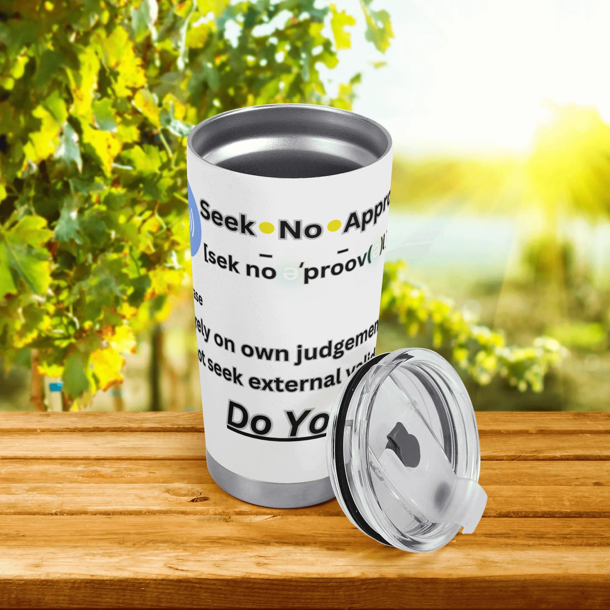 - Seek No Approval Defined Tumbler Cup - tumbler cup at TFC&H Co.