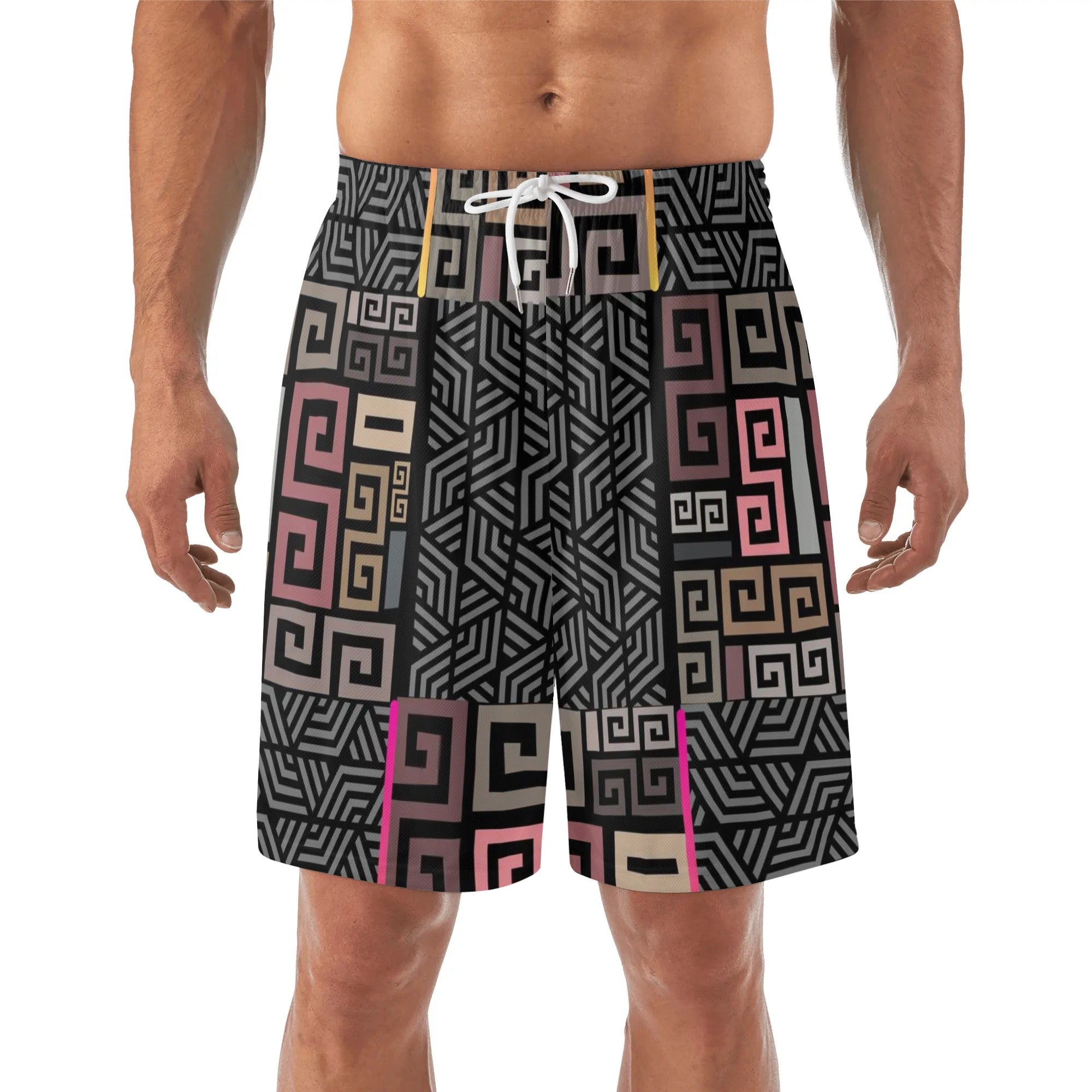 Squared Mens Lightweight Hawaiian Beach Shorts
