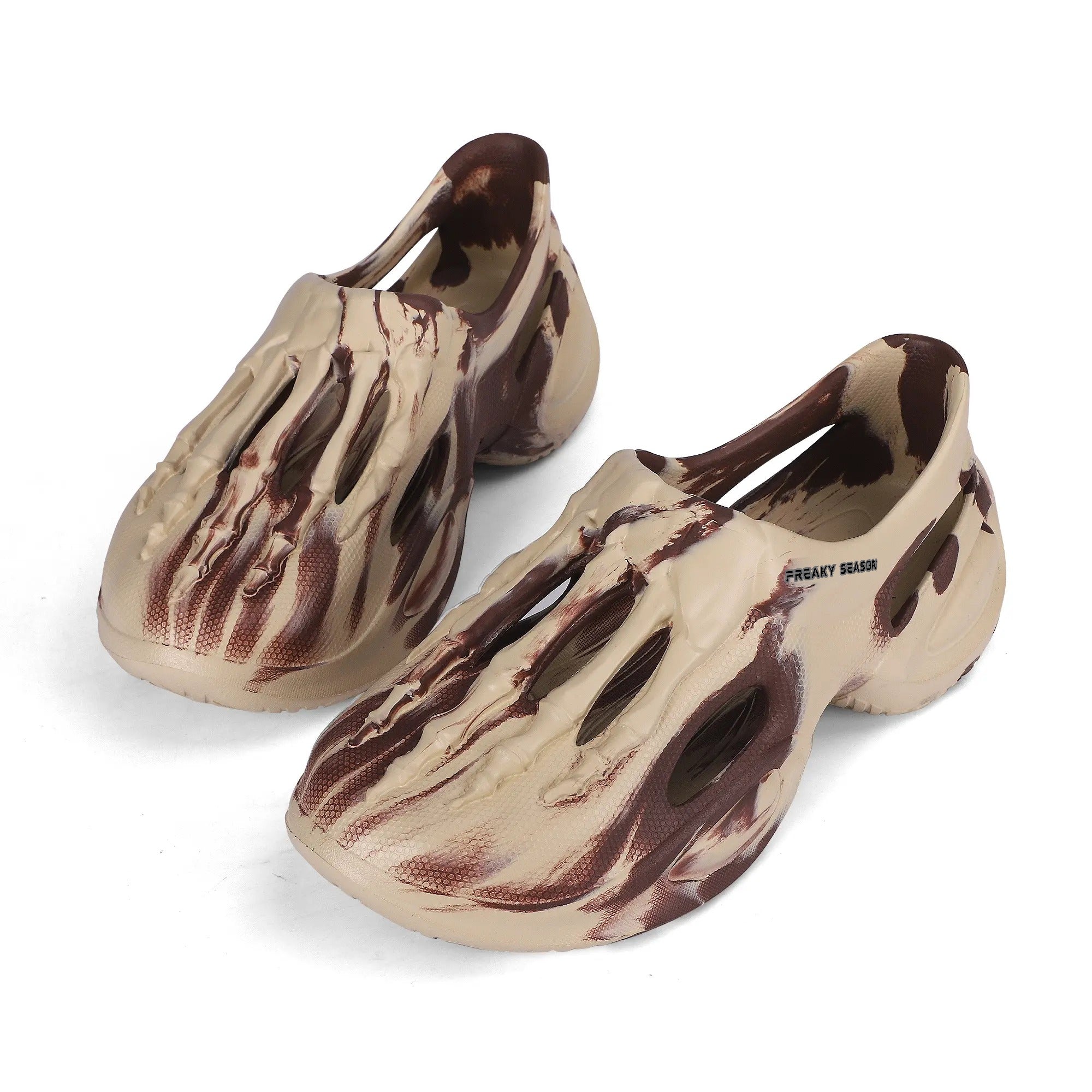 Brown - Freaky Season Mens EVA Mens Clog Slides Sandals - mens clogs at TFC&H Co.