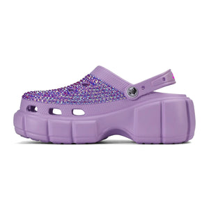 - Sweet Purple EVA Sole Womens Bling Clogs - womens clogs at TFC&H Co.