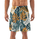 Black - Jungle Voyage Mens Lightweight Hawaiian Beach Shorts - mens shorts at TFC&H Co.