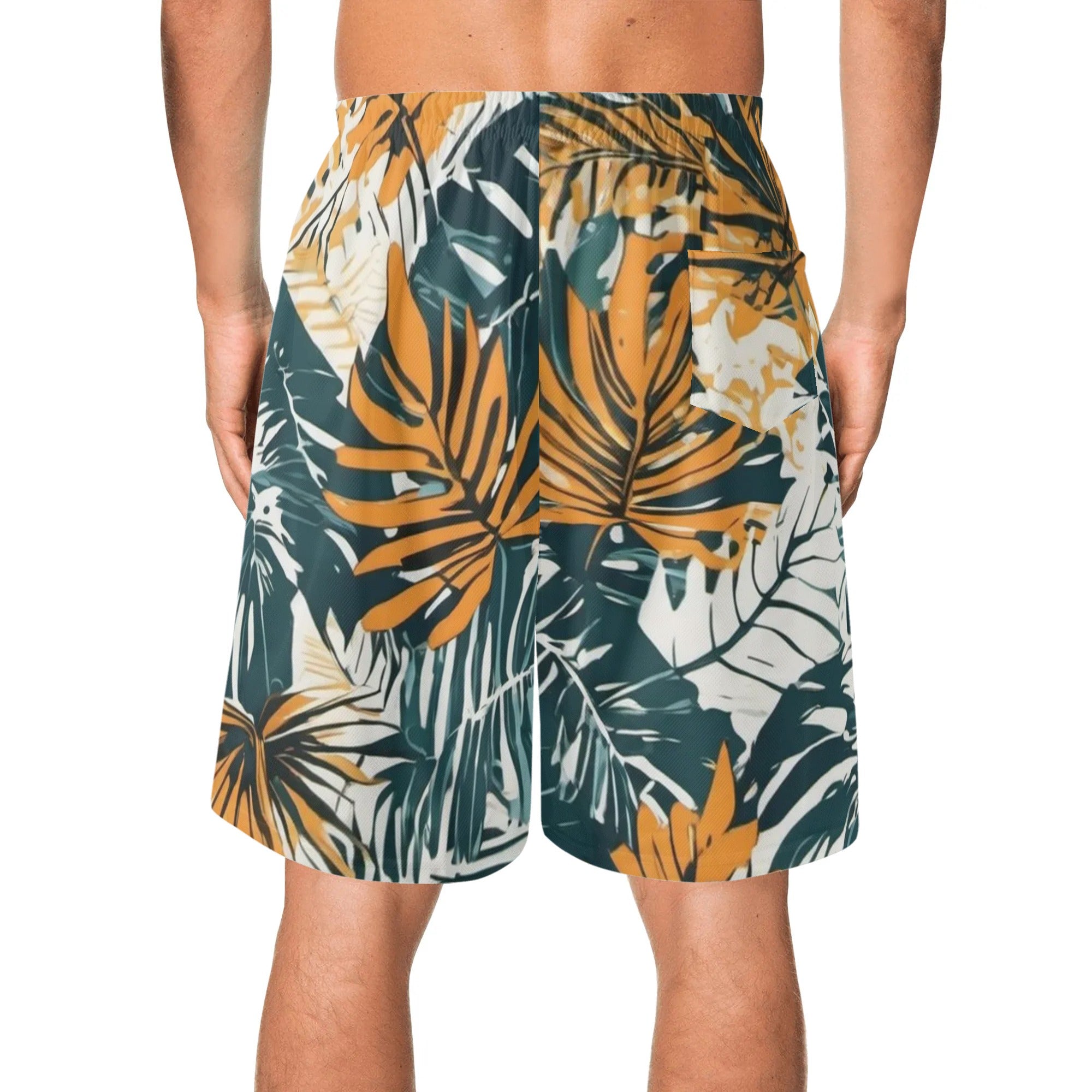 Jungle Voyage Mens Lightweight Hawaiian Beach Shorts