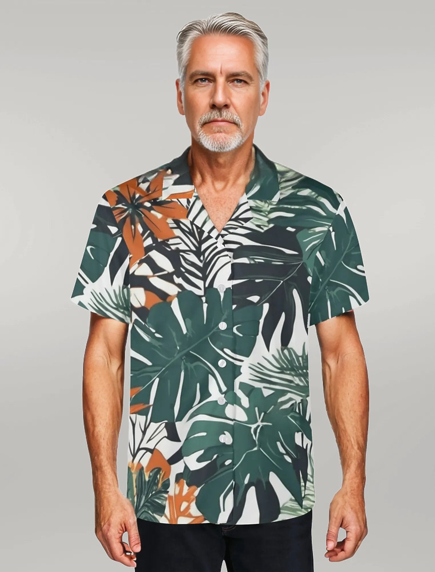 Jungle Voyage 2 Mens Casual Hawaiian Shirt