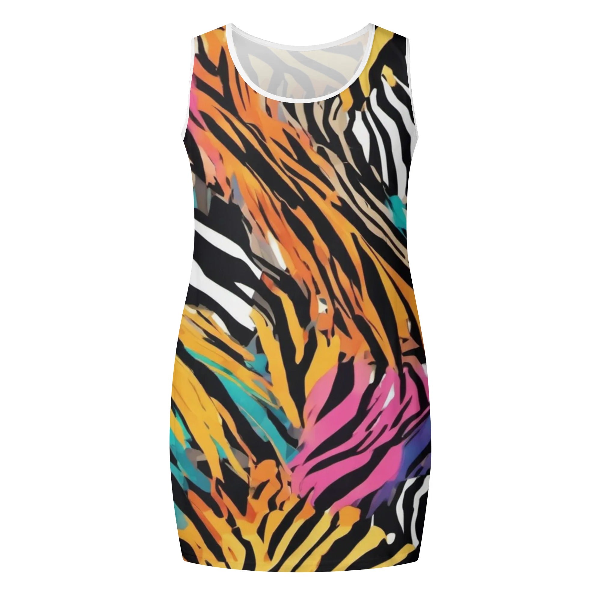 - Animal Wild Womens Elegant Sleeveless Vest Tank Top Dress - womens dress at TFC&H Co.