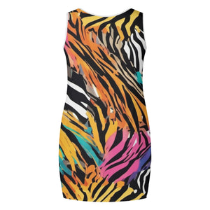 - Animal Wild Womens Elegant Sleeveless Vest Tank Top Dress - womens dress at TFC&H Co.