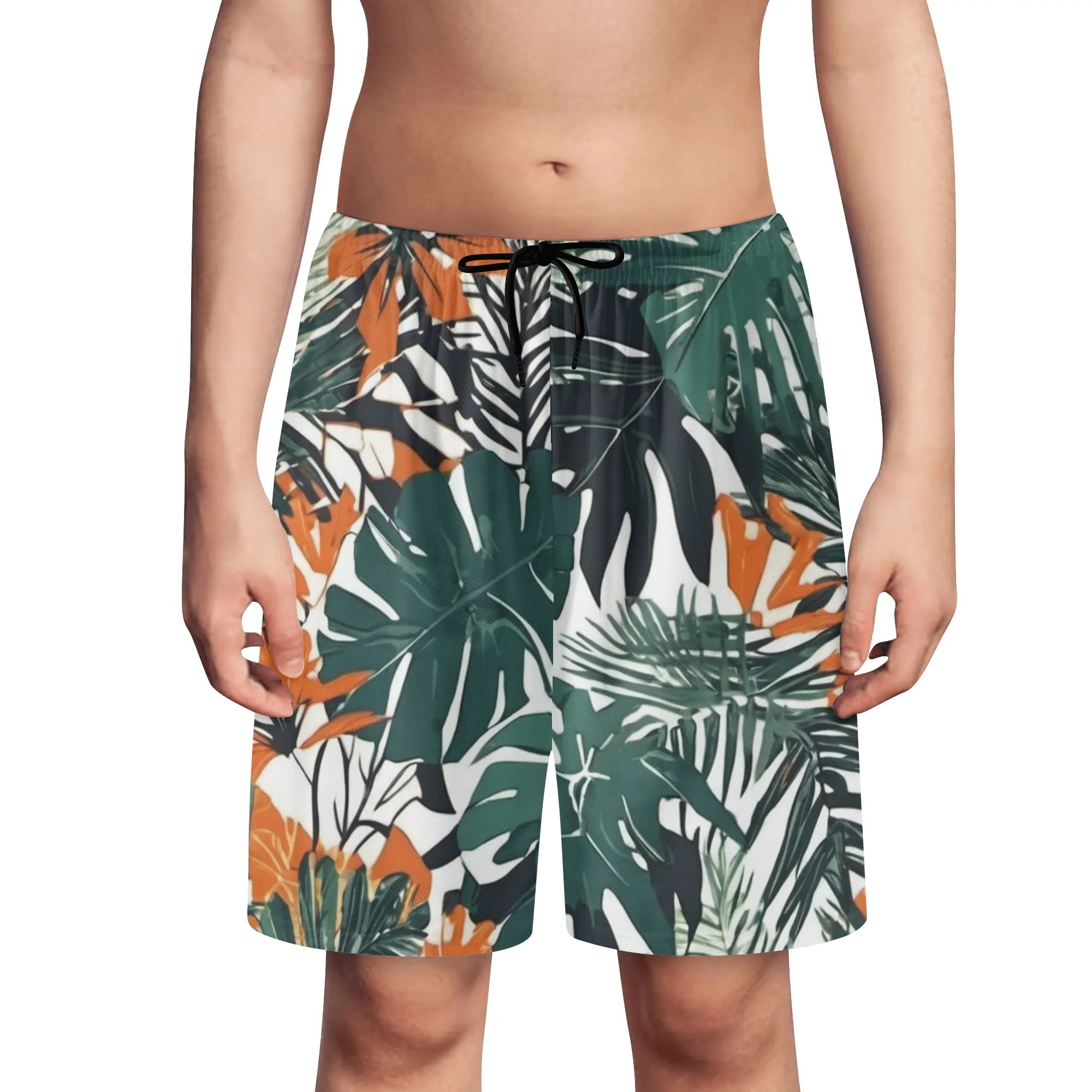 Black String 2 - Jungle Voyage Boys Lightweight Beach Shorts - boys beach shorts at TFC&H Co.