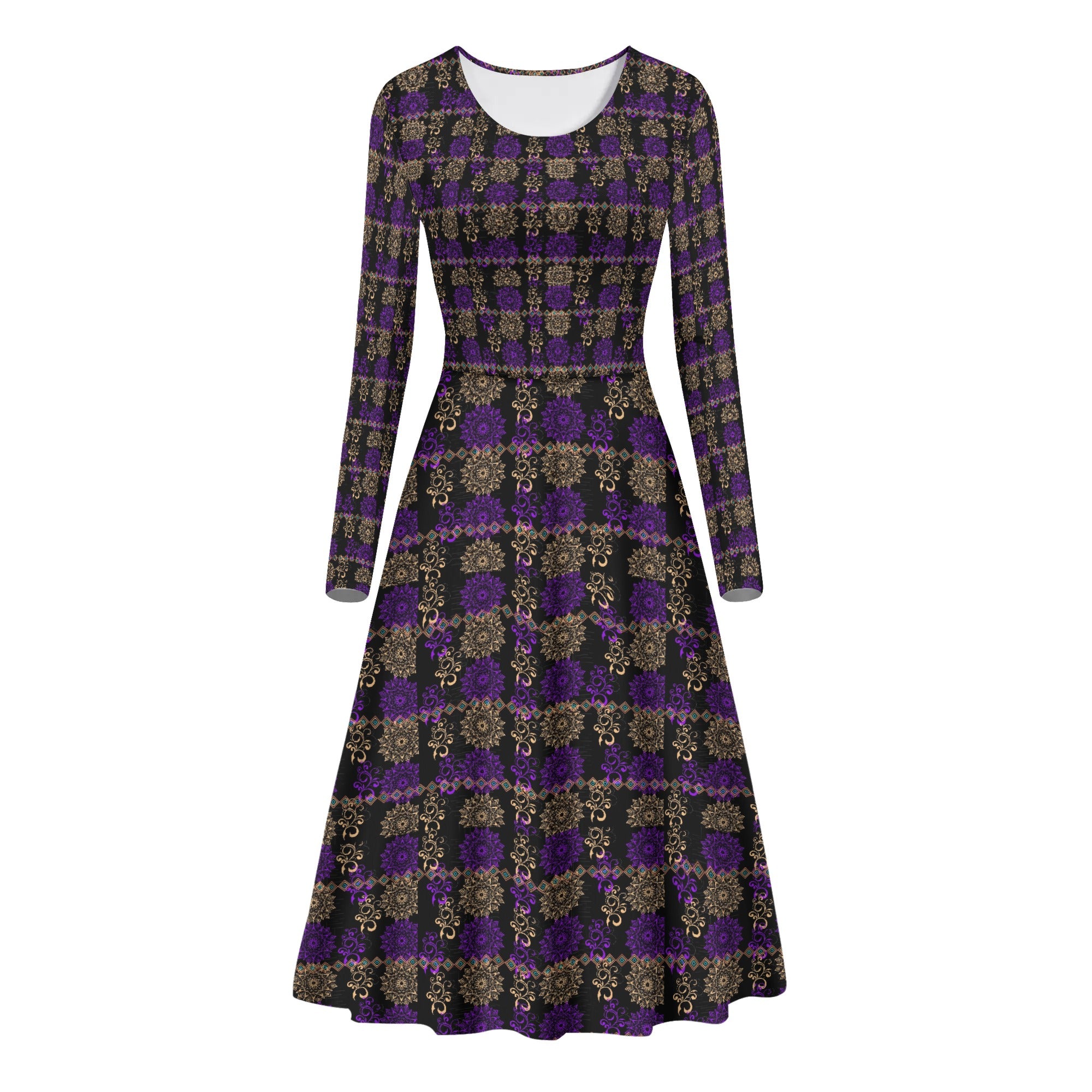 - Royal Hues Womens Long Sleeve Flowy Long Dress - womens dress at TFC&H Co.
