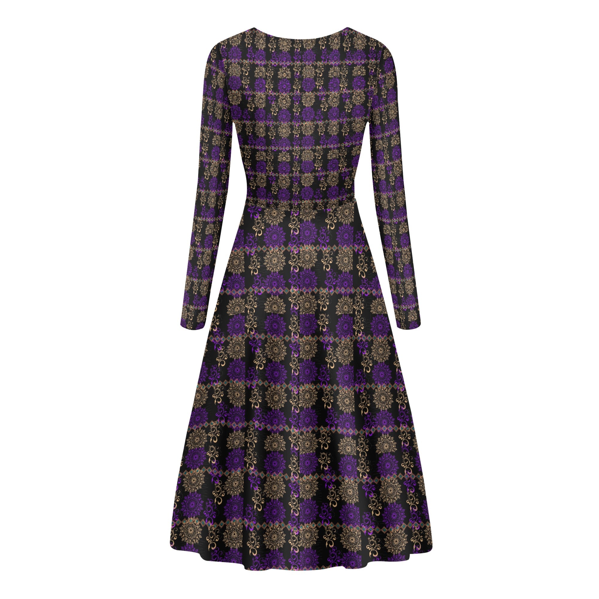 - Royal Hues Womens Long Sleeve Flowy Long Dress - womens dress at TFC&H Co.