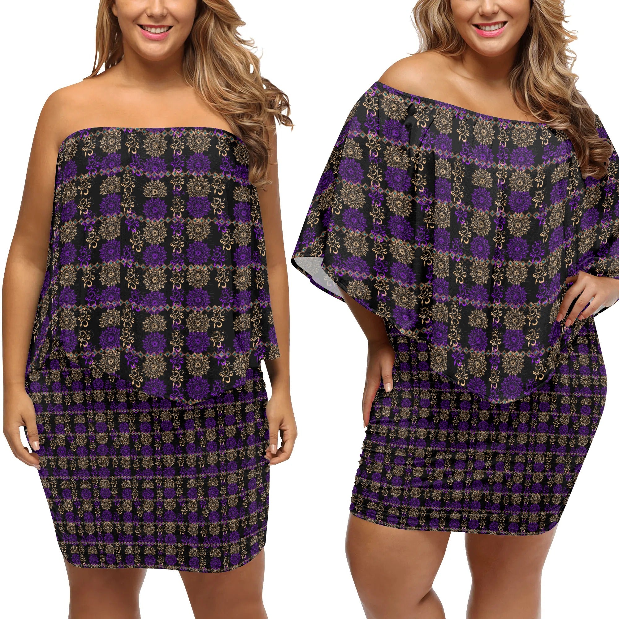 - Royal Hues Womens Off The Shoulder Wrap Dress - womens dress at TFC&H Co.