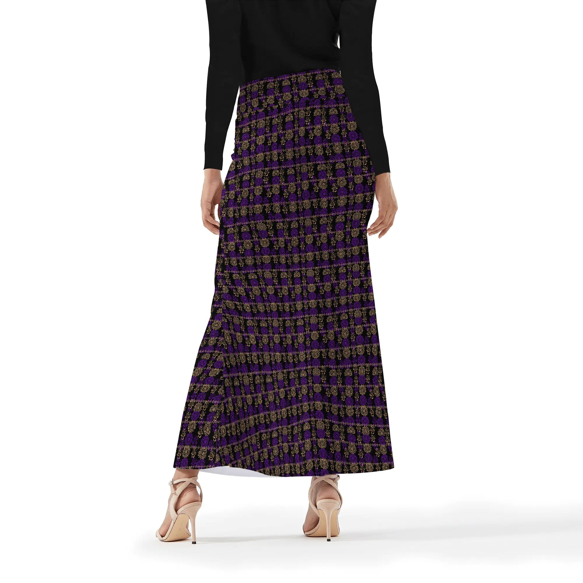 Royal Hues Womens Wrap Fishtail Long Skirt