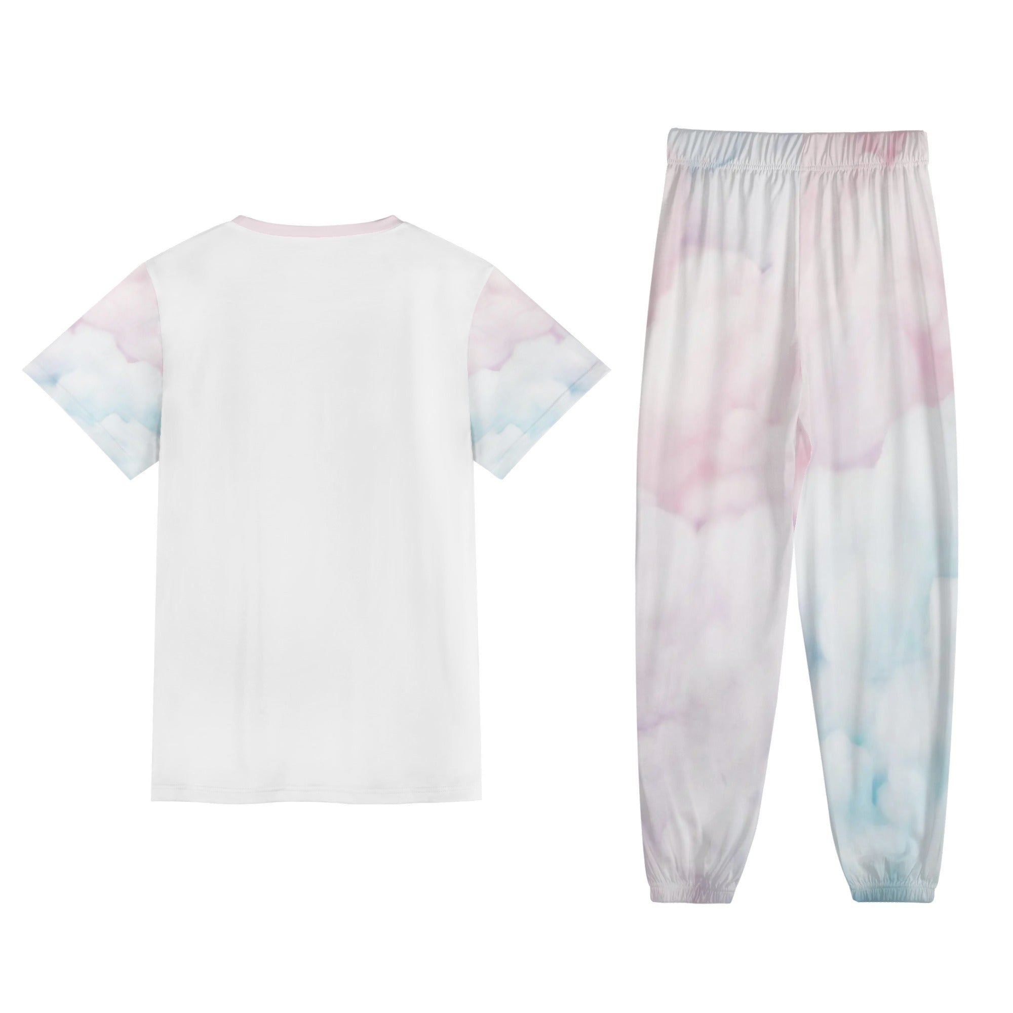 - Cotton Candy Stylie Teens and Womens Short Sleeve Sports Outfit Set - womens pants set at TFC&H Co.