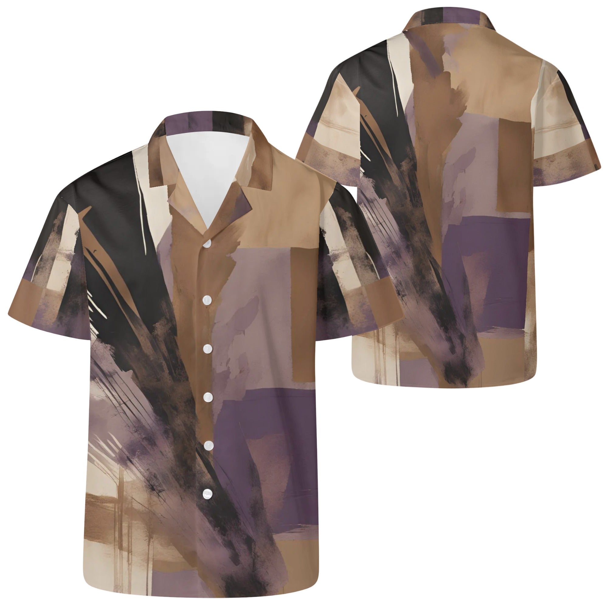 6XL - Purple Haze Mens Casual Hawaiian Shirt - mens hawaiian shirt at TFC&H Co.