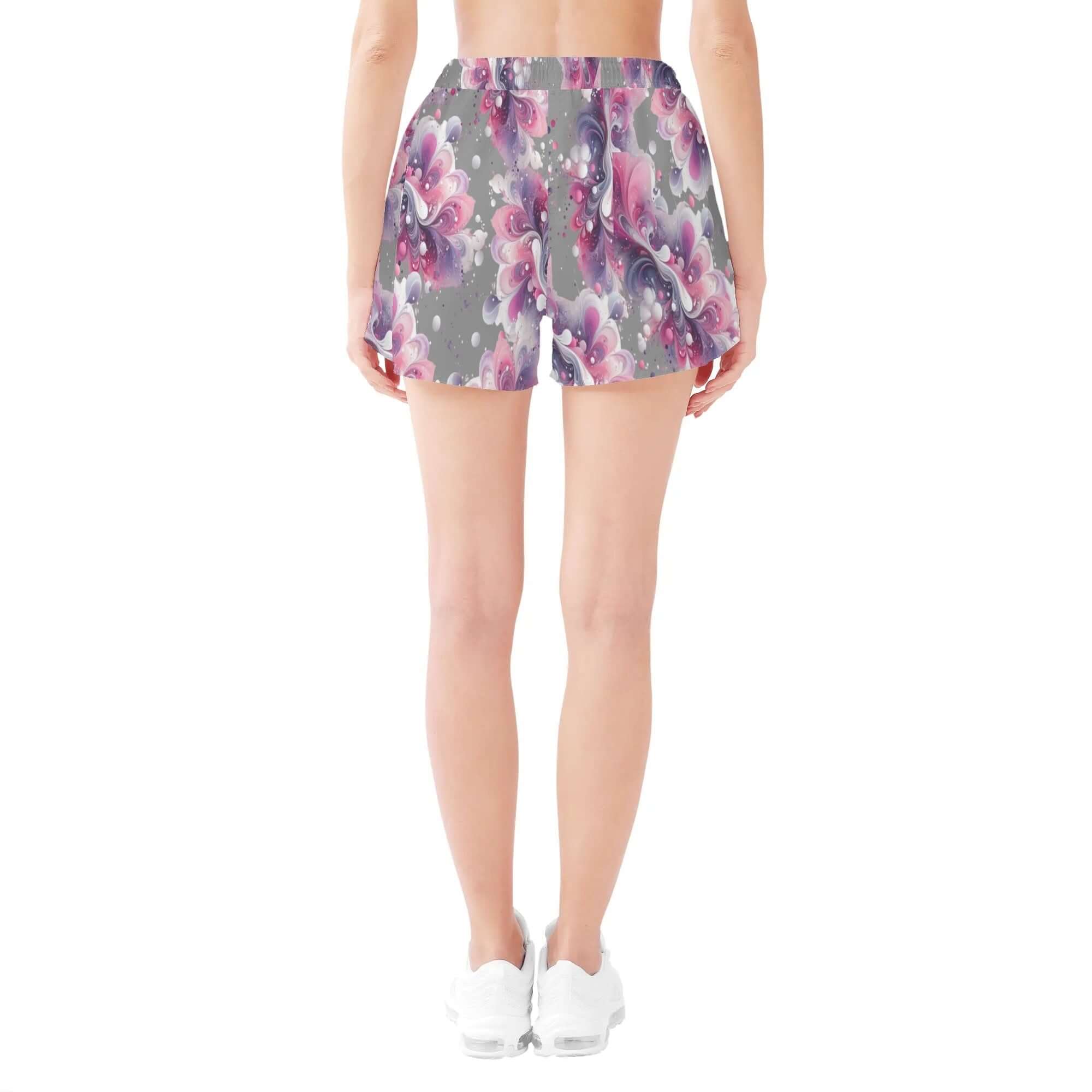 - Splatter Womens Casual Beach Shorts - womens shorts at TFC&H Co.