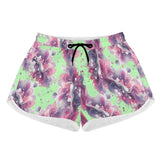 3 - Women's All Over Print Casual Beach Shorts - Splatter Womens Casual Beach Shorts - womens shorts at TFC&H Co.