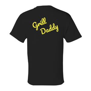M Black - Grill Daddy Back Print Champion Men's T-shirt - mens t-shirt at TFC&H Co.